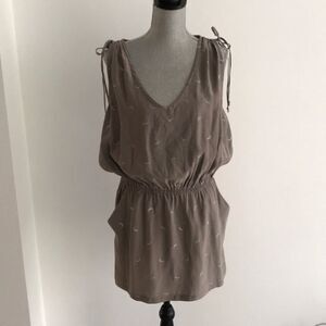 Koch moon print silk dress